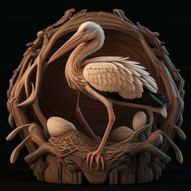 3D model stork (STL)